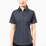 Camisa de senhora manga curta com Stretch