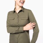 Camisa Safari de senhora manga comprida