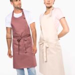 Avental poliéster/algodão com bolso