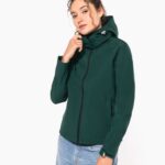 Casaco softshell de senhora com capuz