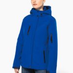 Parka softshell acolchoada com capuz de senhora