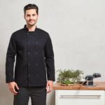 Jaleca de chef de manga comprida